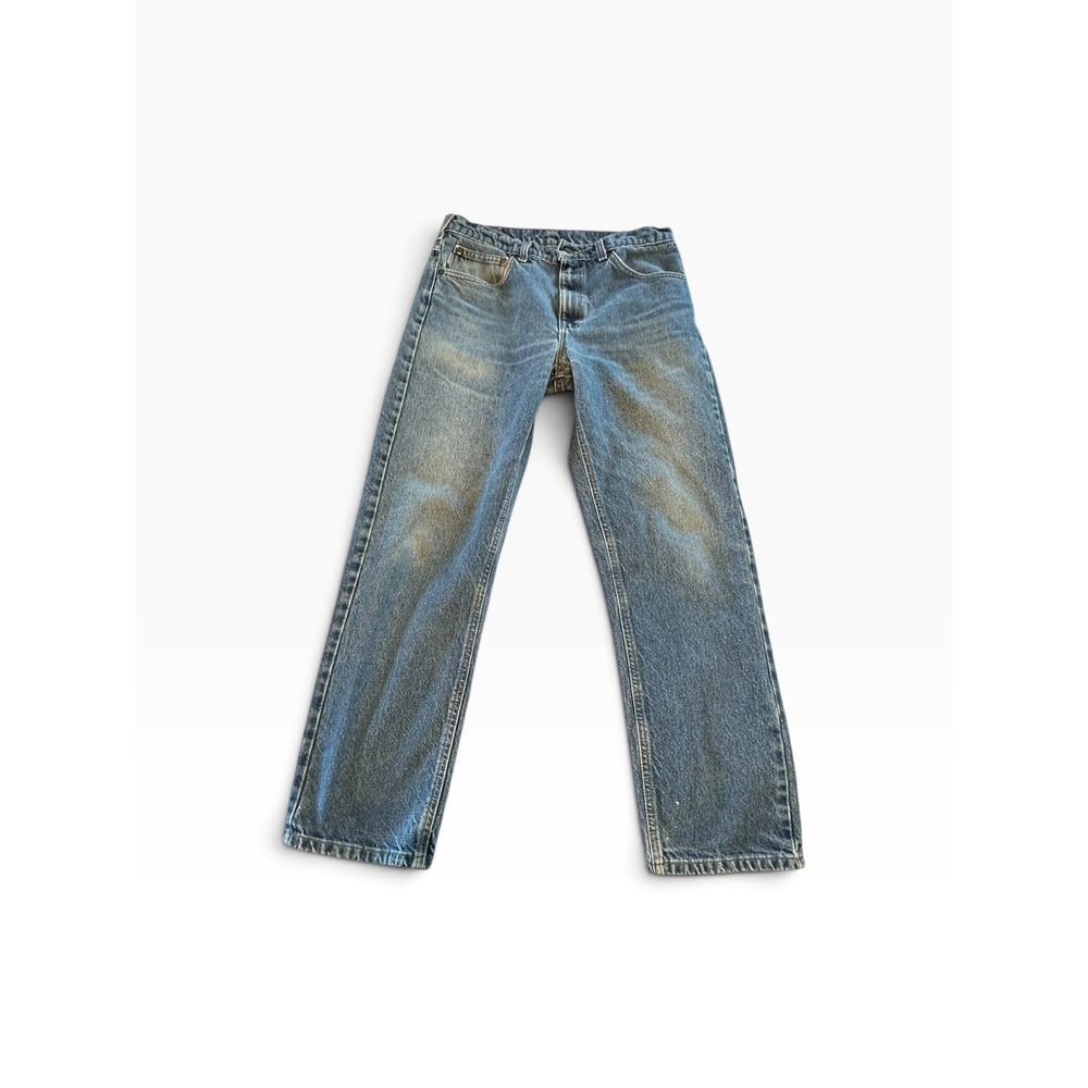 Carhartt B18 PRW Jeans Mens‎ 32x28 Blue Vintage Distressed Made in USA